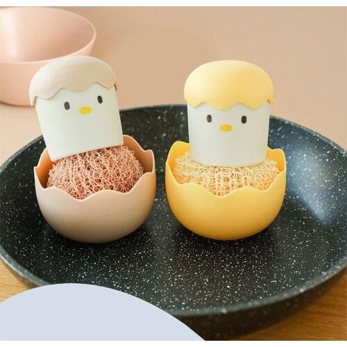 Cartoon Nano Kitchen Cleaning Brush Abstergent Balls Washing For Pot Pan Bowl Kitchen Tool Household Dishwashing Brushes Cleaner