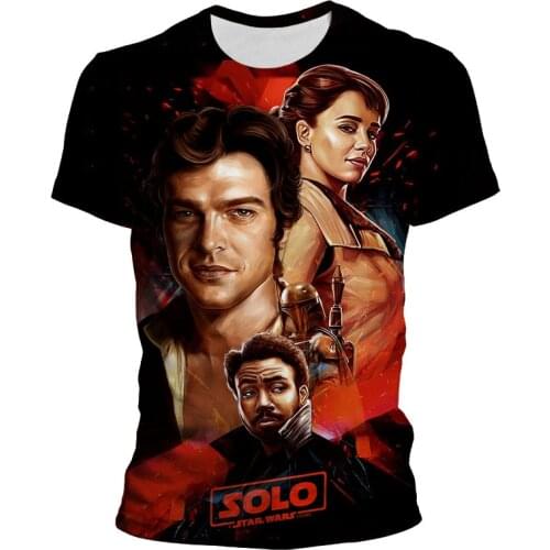 Solo Star Wars Men Clothes 2021 New Summer Print Men Short Sleeve T-shirt 3D Print T Shirt Casual Breathable Fashion T Shirts