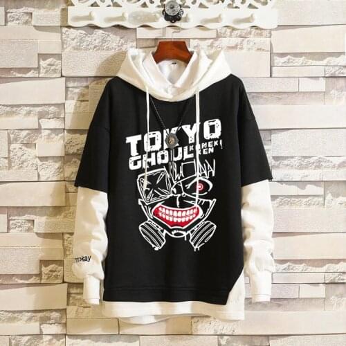 Men Women Hoodies Anime Tokyo Ghoul Cartoon Pullover Hoodie Sweatshirt Sportswear Outerwear Cosplay Costume Coat Streetwear