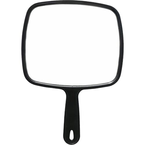 Barber Hairdressers Large Handheld Mirror with Handle for Beauty Wide Angle