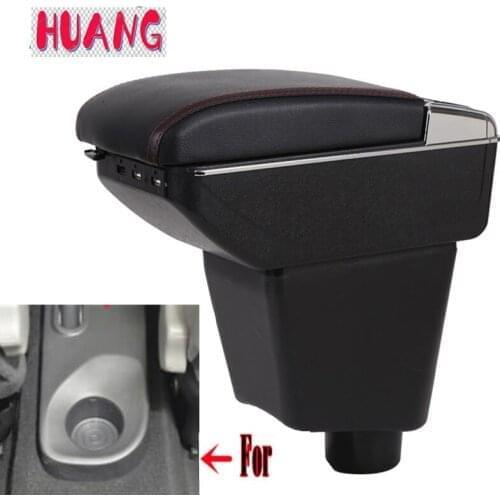 For Renault Clio 4 Armrest For Renault Clio 3 III IV Car Armrest box Car accessories Storage box cup holder ashtray USB