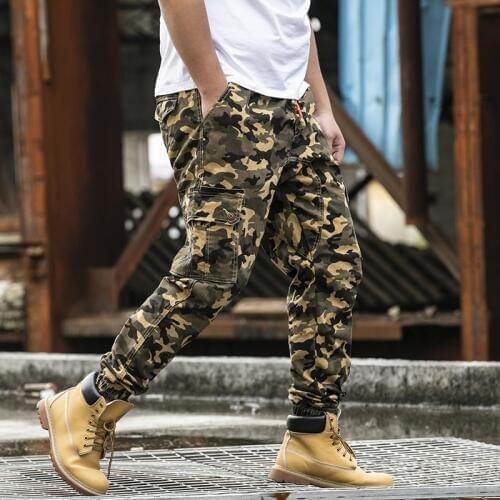 Plus Size Men Side Pockets Cargo Harem Pants 2019 Hip Hop Casual Male Tatical Joggers Trousers Fashion Casual Streetwear Pants