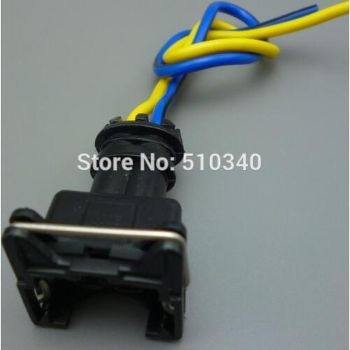 1 set injector plug connector with waterproof sensor 2 pin female terminals wire for Bosch