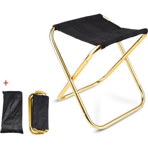 Folding Camping Chair Aluminium Cloth Outdoor Portable Beach Furniture Lightweight Picnic Fishing Detachable Office Home chairs