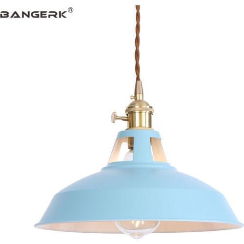 Nordic Design Modern Hanging Lights Iron Loft Decor LED Pendant Lamp Switch Dining Room Study Home Lighting Edison Droplight