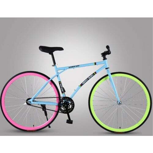26 inch Road Bicycle Fixed Gear BIke Brake Fine Tire Lightweight Adult Track Single Speed Bicycle Adult student