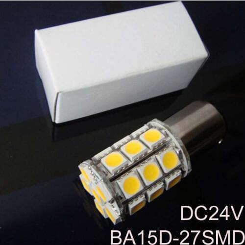 High quality 5050 12/24VAC/DC 5W BA15D led Yacht Ship Boat lamps,1142 led Warning Signal Light Bulbs 24V free shipping 2pcs/lot
