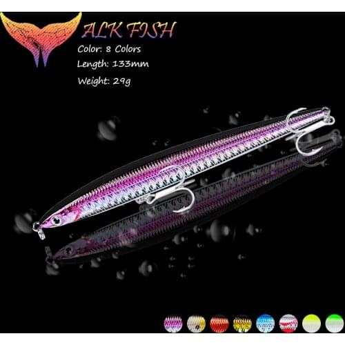 WALK FISH 1PCS 133mm/29g Minnow Pencil Fishing Lure All Top Water Hard Artificial Bait Design Fishing Tackle Hard Bait