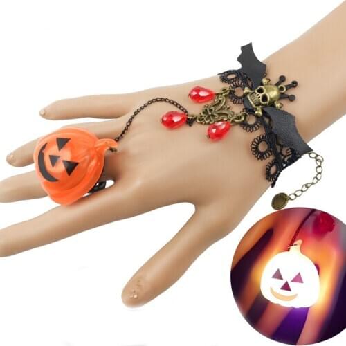 Halloween Jewelry Bracelet for Women Fashion Funny Bracelets Bracelet Femme Lace Chram Bracelet Party Bangles brazalete hombre