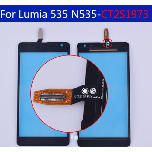 10Pcs\lot For Nokia Microsoft Lumia 535 Touch Screen Panel Sensor For N535 CT2S1973 CT2C1607 Digitizer Glass Replacement