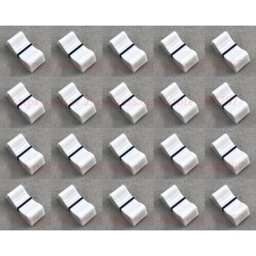 20pcs/lot replace Mixer fader Knobs white color FOR ALLEN & HEATH XONE 1D 2D 3D 4D 32 62 464 S2 Slider Fader knob