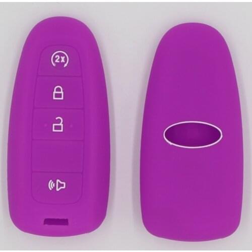 4PC Silica Gel Key Cover Case For Ford Fusion 2014 Mondeo EVEREST Ecosport Ranger Escape Flip Folding Key Holder Car Accessorie