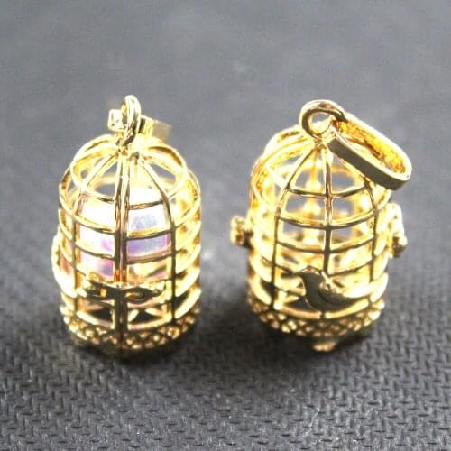 5pcs Wholesale Birdcage Aromatherapy Diffuser Necklace Jewelry Perfume Locket Pendant EssentialOilScent Locket Necklace Supplies
