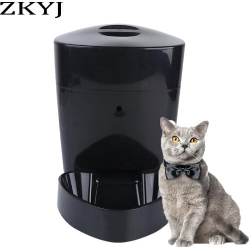 4L Large Capacity Pet Automatic Feeder Smart Voice Recorder APP Control Timer Feeding Cat Dog Food Dispenser WiFi/Button Version