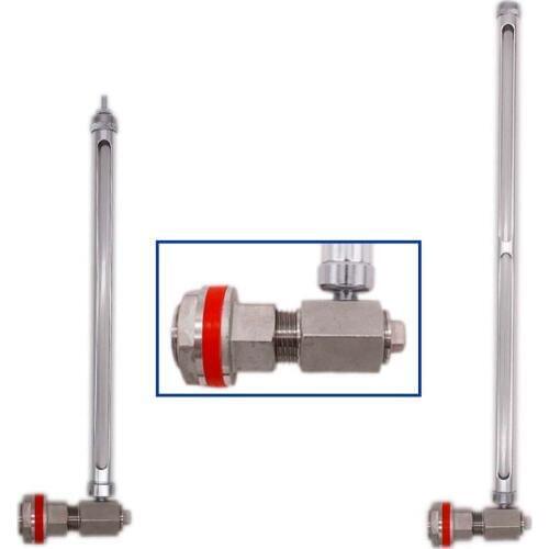 Weldless 11" & 16" Sight Gauge High Temp Food Grade Silicone Washers, Quartz tube Homebrew Kettle Keg Sight Gauge