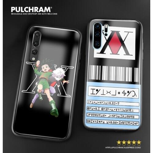 HUNTERxHUNTER Gon Killua phone case shell silicone glass cover For Huawei Honor 8x V 9 10 mate 10 20 P20 P30 lite pro nova 3i