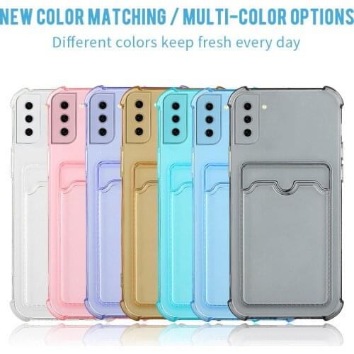 For Samsung Galaxy S21 FE 4G Or 5G Four Corners Anti-fall Cover Shell A52 A32 A22 A82 A72 A42 A12 A02 S30 S20 Plus Note 20 Ultra