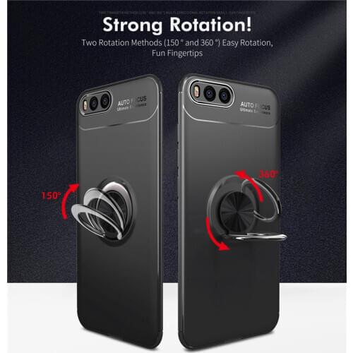 Xiaomi Mi 6 M6 Mi6 Case Car Holder Stand Magnetic Bracket Finger Ring Silicone TPU Case For Xiaomi Mi 6 Phone Bags Coque Capa