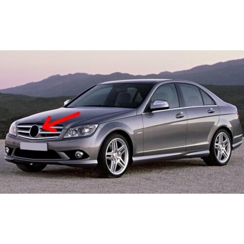 For Mercedes w204 Grill Star Emblem Front Grille Badge C Class 2007-2014 Aftermarket A2078170016