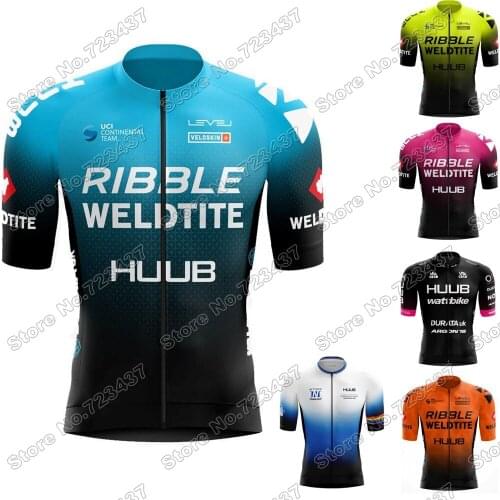 2021 Team Ribble Weldtite Cycling jersey Short Sleeve Men Cycling Clothing Race Road Bike Shirts Bicycle Tops MTB Maillot Camisa