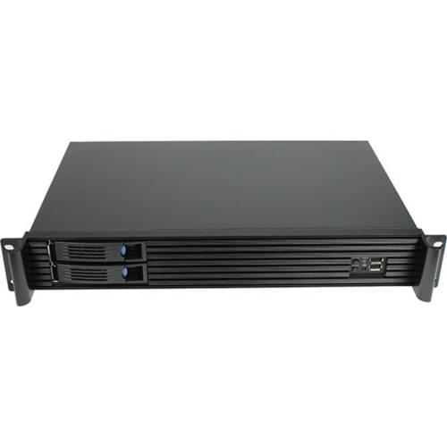 1.5u chassis aluminum panel short 280 hot swap 2-disk itx motherboard 2 full height cards soft routing video recording
