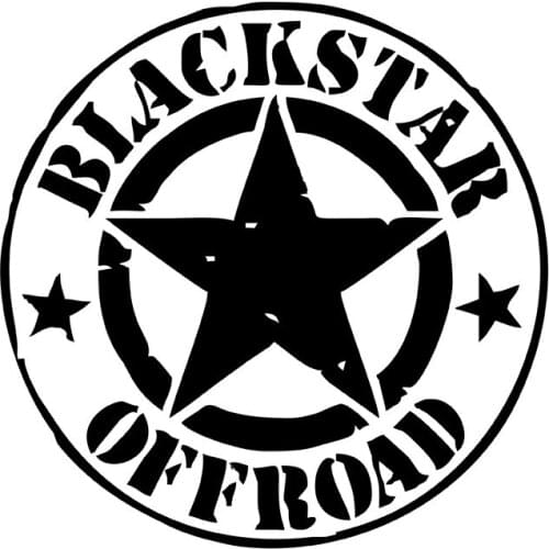 MIGNATIS - Effect Army Star Black Star Offroad Written Sticker Mural Art Decal For Car Window Loptop Decoration Vinyl Stickers W