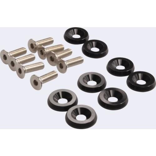 JDM car modification M6 gasket screw battery guard plate washer fender license plate frame screw decoration 8 N-LBJ-1001-1