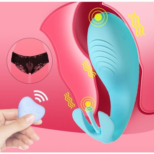 Invisible Vibrating Jump Eggs for Women Wireless Remote Control Fish Shape Vaginal Massage Vibrator Kegel Ball Sex Toy For Women