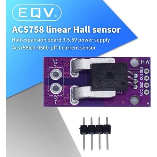 ACS758LCB ACS758LCB-050B-PFF-T Hall Current Sensor Current Module NEW Diy Kit Electronic PCB Board Module