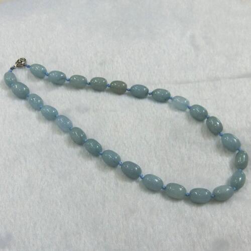 Wholesale 6pcs Fashion Bohemian Tribal Jewelry Knotted Aquamarines Barral Beads Natural Drums Stone Beads Necklace Free Shipping