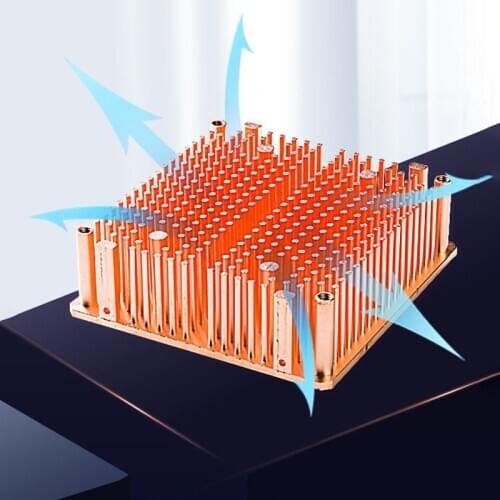 Cpu radiator for computercpu radiator intake or exhaust pure copper