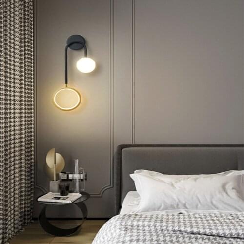 2021 New Modern Creative Wall Lamp Bedroom Bedside LED Lamp Living Room TV Sofa Background Lamp