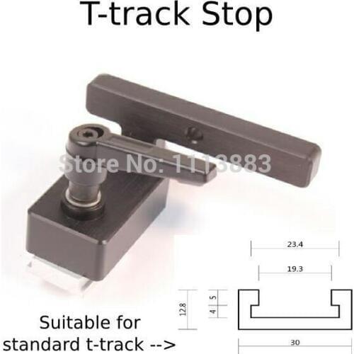 Miter Track Stop for T-Slot T-Tracks, Increase Square Shape Knob for you to choose