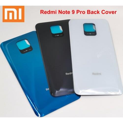 Xiaomi Redmi Note 9 Pro 9S Back Battery Cover Glass Housing Cover Back case For Redmi Note 9 Pro Max Door Rear Case Replacement