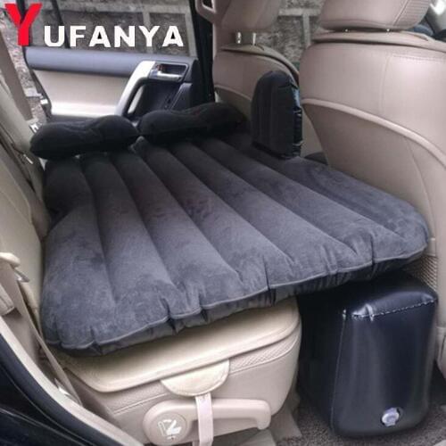 1Pc Car Air Bed Travel Inflatable Mattress Back Seat Cushion Universal For Back Seat Multi-functional Outdoor Camping Mat