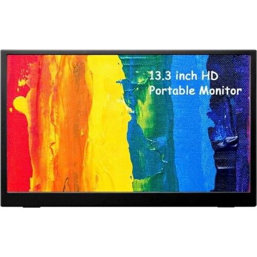 1920*1080 FHD 178 Viewing Angle IPS Screen With Desktop Stand HD Type-C Input 13.3 Portable Monitor