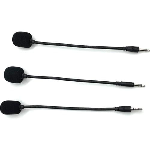 195mm 3.5mm Mono/ Stereo Microphone Metal Microphone for Megaphone Mobile Headset Interview Recording Universal Mic 2pcs