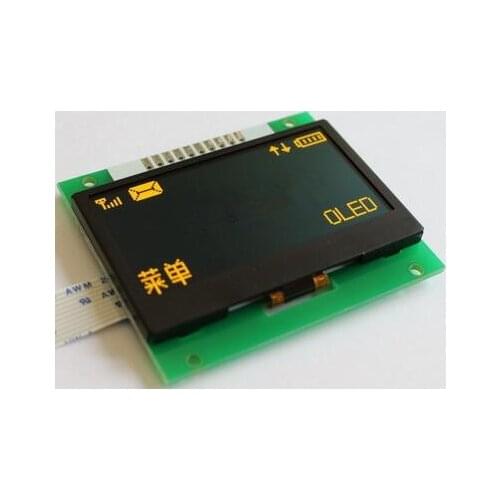 2.4 inch 10PIN Yellow OLED Module SSD1309 Drive IC128*64 SPI Interface 3.3V