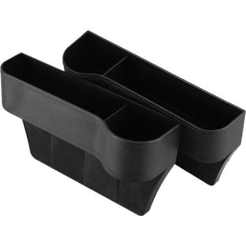 2 X Car Seat space Catcher Organiser Storage Box Pocket W/ Cup Holder Side