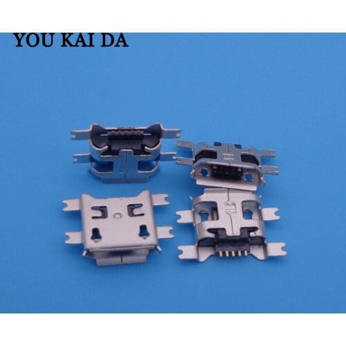 Smartphone tablet pc Sink type 5-pin Micro USB Jack connector Charge Socket for Huawei/OPPO/Lenovo 105pcs/lot
