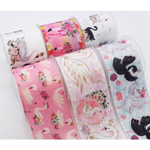Free shipping Cartoon Printed Grosgrain Ribbon 45727