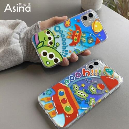 ASINA Laser Case For iPhone 11 12 Pro XR XS Max Soft Transparent Couple Cover For iPhone 6 7 8 Plus SE 2020 Space Cases Luxury