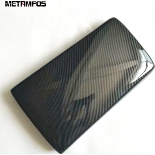 For Honda Accord 2018 2019 2020 Center Control Armrest Box Locker Container Cover Trim Carbon Fiber Sticker Interior Accessories