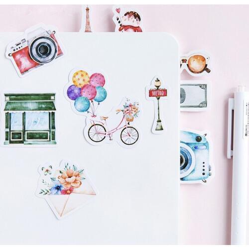 Travel series beautiful sticker photo album Scrapbook paper decoration sticker diy Handmade gift card stickers Arts Craft