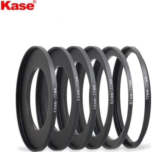 Kase 62mm Screw Step-Up Adapter Ring For Camera Lens (37-62mm/40.5-62mm/43-62mm/46-62mm/49-62mm/52-62mm/55-62mm/58-62mm)
