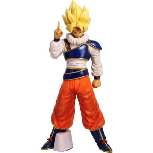 28CM Dragon Ball Z Universe Suit Monkey King Story Version Standing Super Saiyan Doll Boxed Hand-Made Decoration Toy