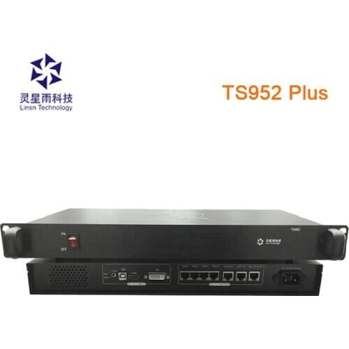 Linsn TS952PLUS Single color double color full color sender box with four network output ports support for led video wall