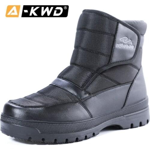 High Quality Men Snow Boots Waterproof Winter Men Boots Werk Schoenen High Top Mens Boots Casual Work Shoes Mens Winter Footwear