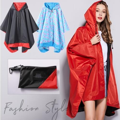 Fashion Rain Cover Double Decker Men s And Women s Cloaks With Long Raincoat Women Windbreaker Lovers Cloaks Coat Loose Size