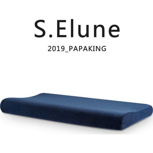 SElune latex Thailand Pure Natural Latex Pillow Remedial Neck Protect Vertebrae Orthopedic Massage Spots Support Bedding Pillow